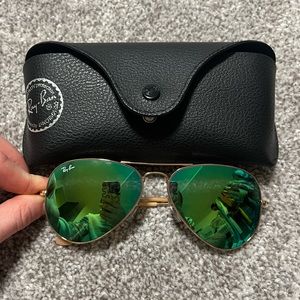 Ray-Ban Colored Lens Aviator Sunglasses